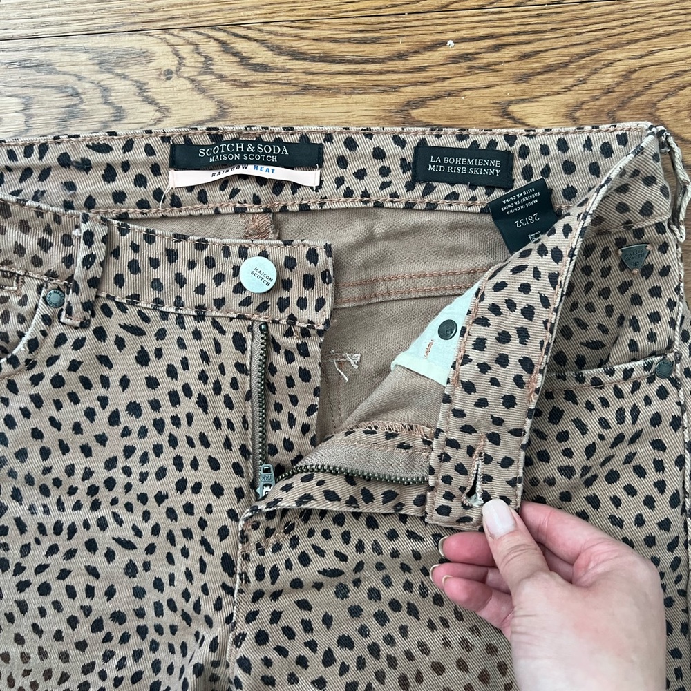 Scotch & Soda | leopard jeans size 28 - Picture 3 of 11